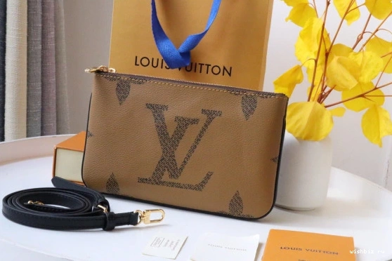 WIS ZIP LOUIS DOUBLE POCHETTE VUITTON 1124